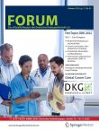 Titelseite des DKG-Mitgliedermagazins FORUM zum Thema "Hot Topics beim Deutschen Krebskongress 2022"