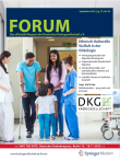 Titelseite des DKG-Mitgliedermagazins FORUM zum Thema "Ethnisch-kulturelle Vielfalt in der Onkologie"